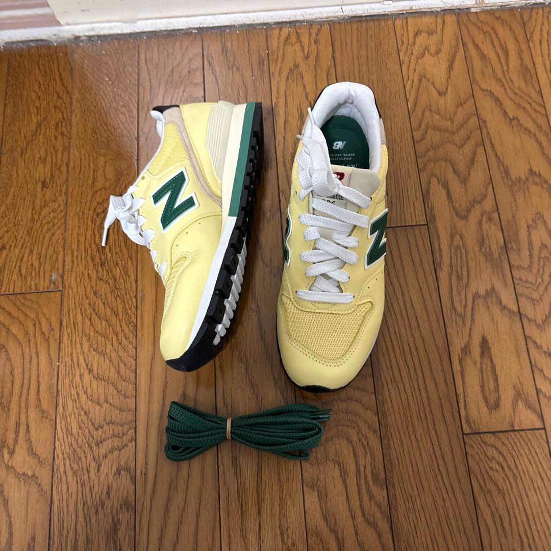 g*n様 New Balance 996 イエロー スニーカー made in New Balance - 訳あり特価‼︎【新品】ニューバランス 996 スニーカー