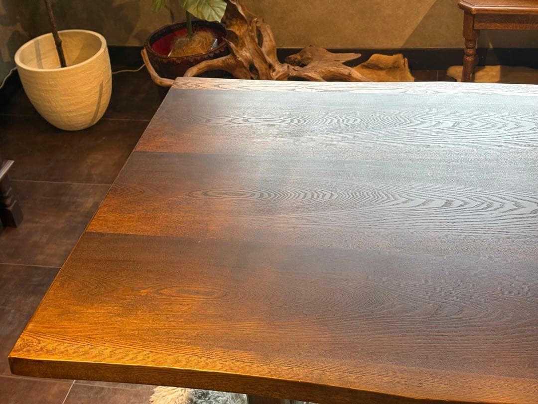 希少 アンティーク ヴィンテージ 無垢材 木製テーブル ウッドテーブル NZ