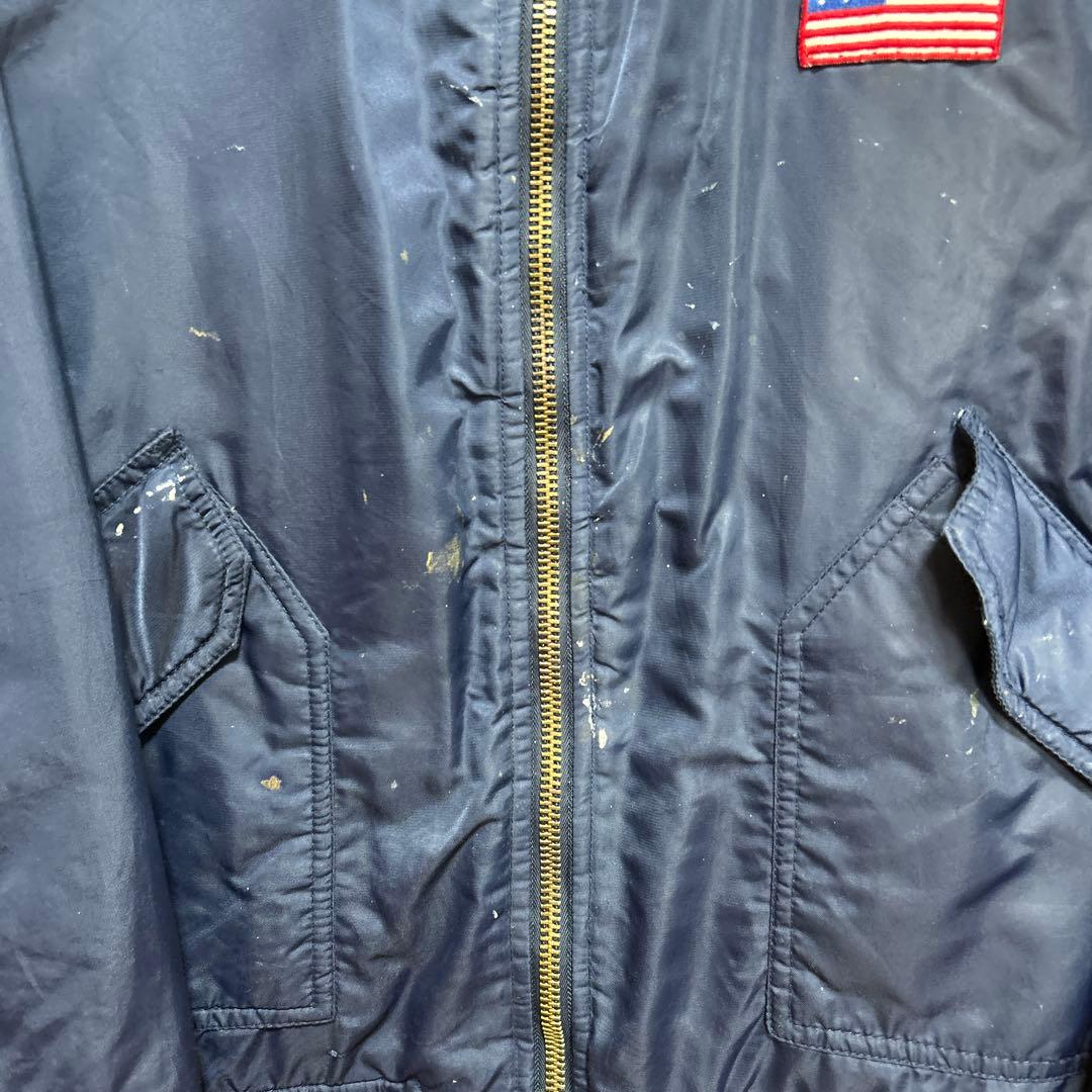 あ*な様 90s vintage 短丈ジャケット MA-1 ジャケット バック刺 - メルカリ