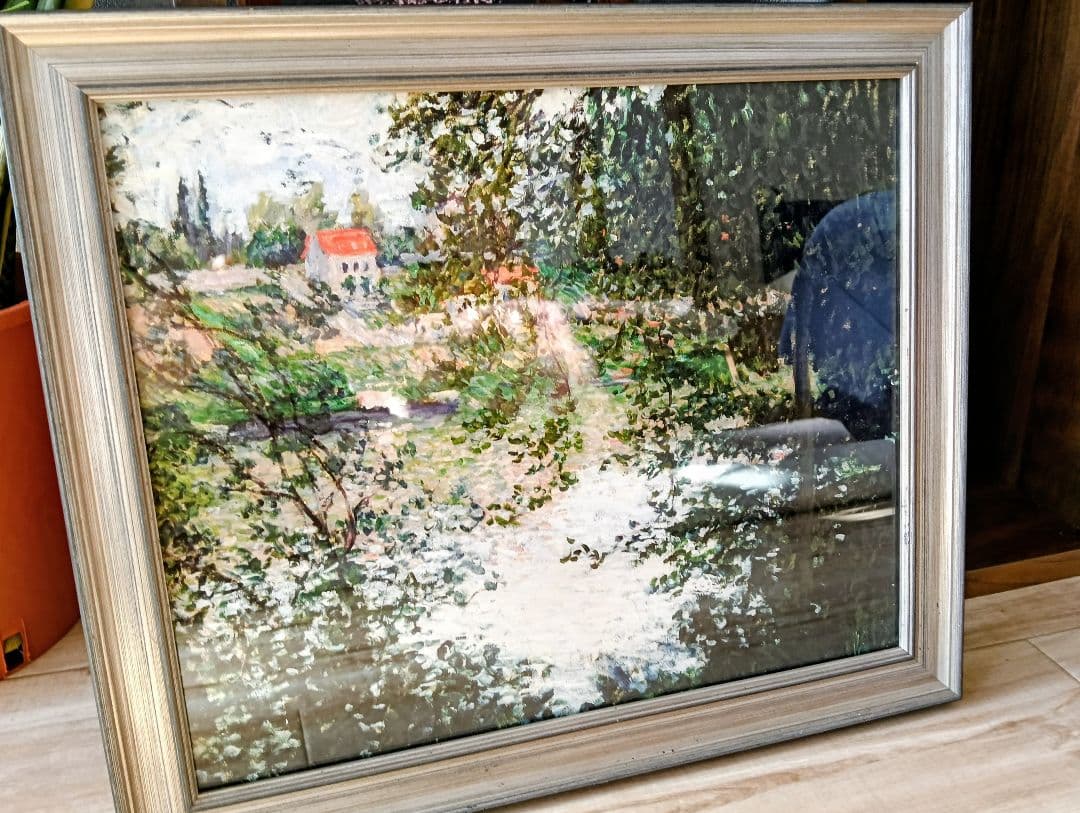 クロード・モネ　ポスター額装 ブロンズフレーム AllPosters Amazon.co.jp: クロード・モネ 崖の上のプロムナード 印象派アート