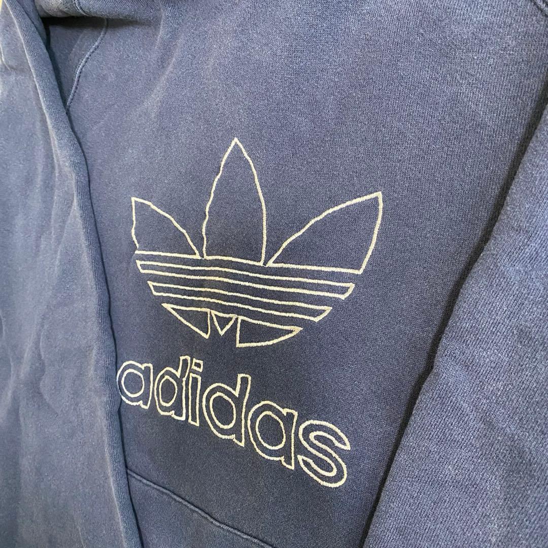 稀少】 adidas 万国タグ 刺繍トレフォイルロゴパーカー 80s 90s - メルカリ