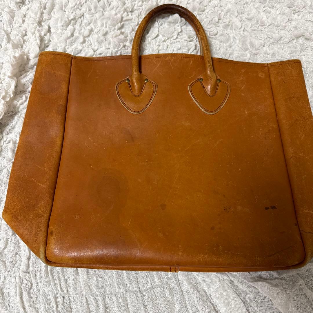 L.L.BEAN エルエルビーン★60s レザートートバック筆記体ギザタグ