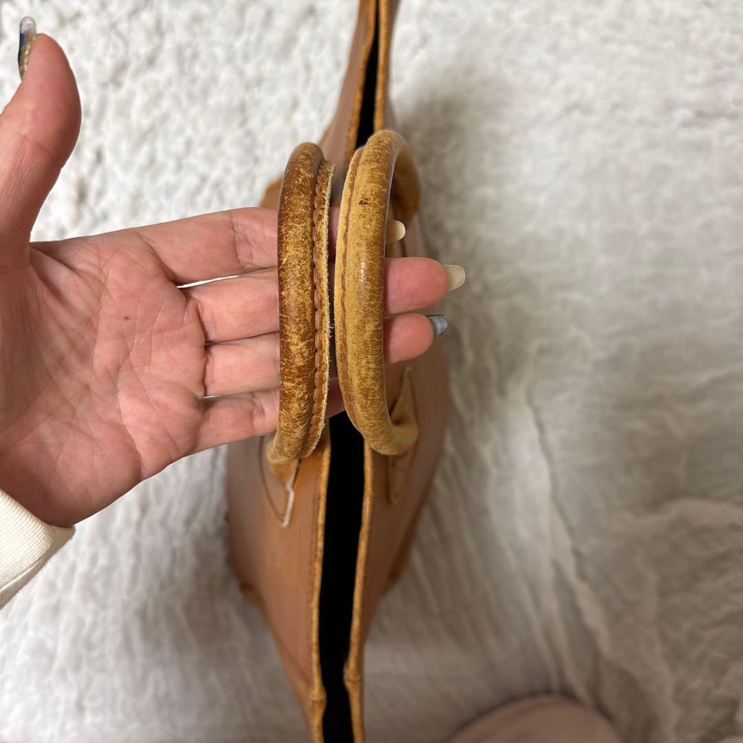 L.L.BEAN エルエルビーン★60s レザートートバック筆記体ギザタグ