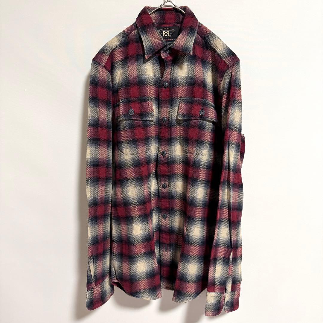RRL ダブルアールエル ラルフローレン オンブレ チェック シャツ