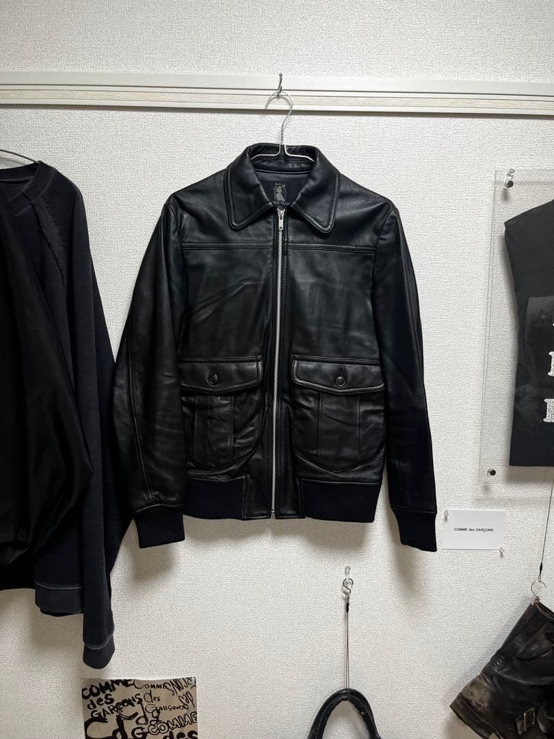 ヒステリックグラマー ラムレザー ジャケット - メルカリ