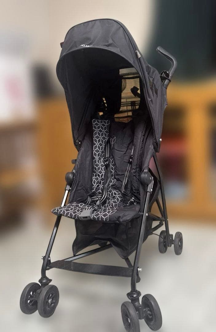 週末限定！マクラーレン markⅡ マーク2ブラック折りたたみベビーカー