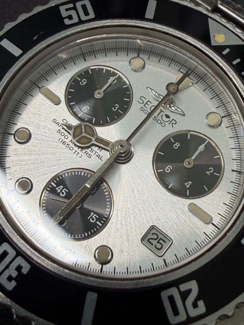 美品】sector SGE500 防水 サファイアガラス/完動品 ファッション