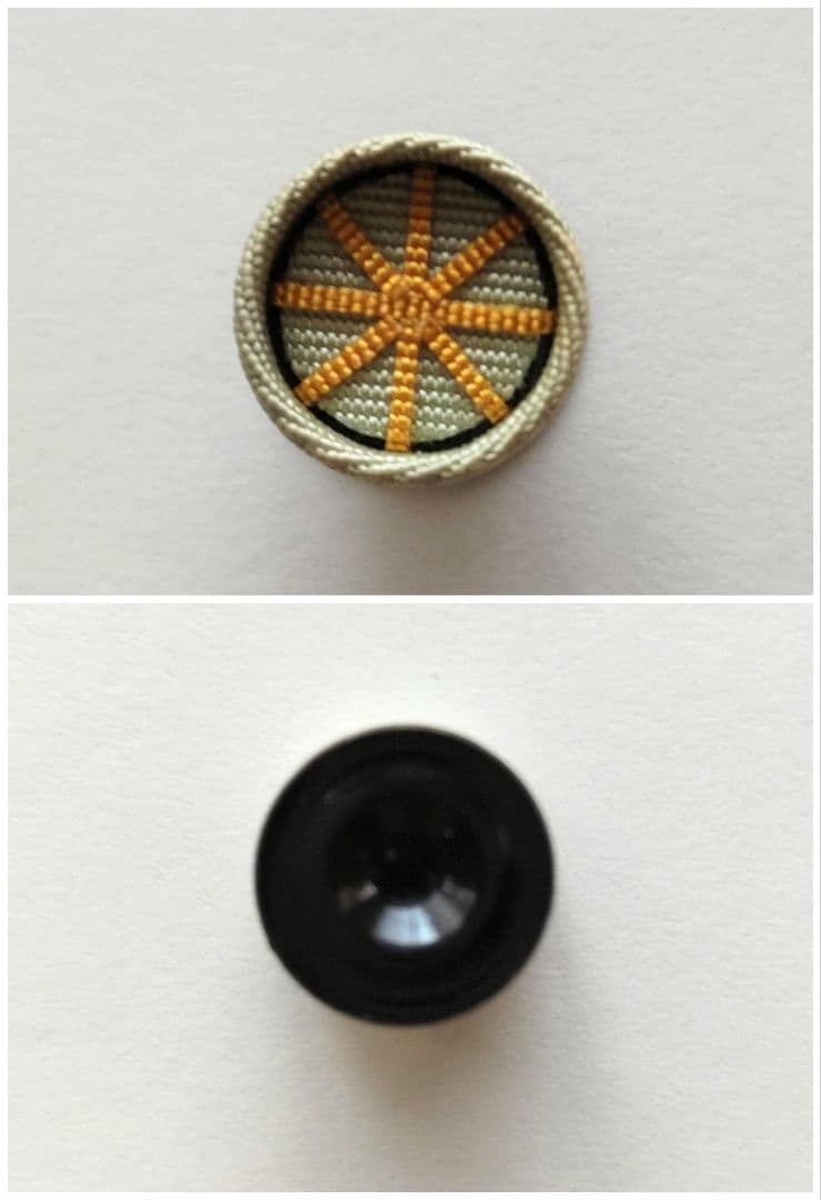 銀 紺綬褒章 略綬 佩用金具 NO718