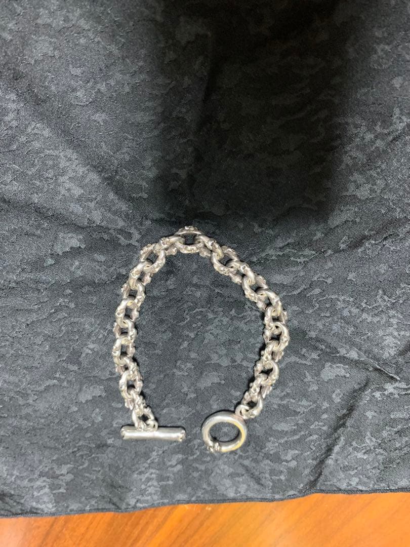 レア！サーティーンデザインズシルバー チェーンブレスレット トグル式