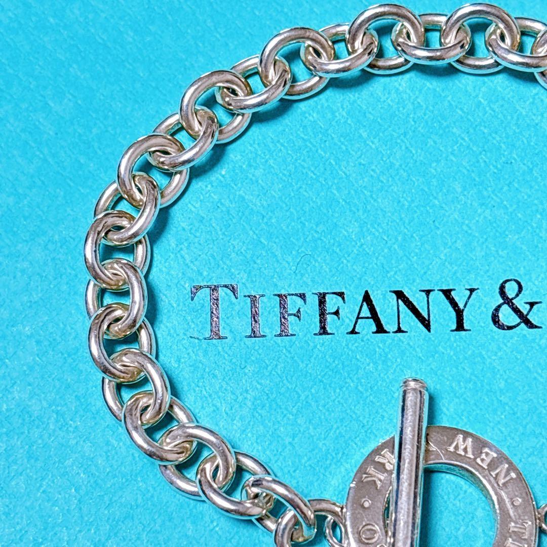 【美品】19.5cm ティファニー サークル トグル ブレスレット SV925