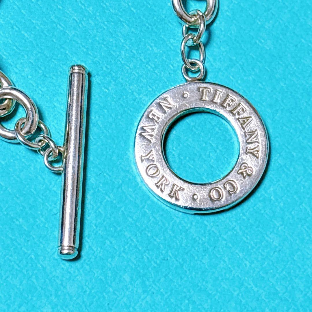 【美品】19.5cm ティファニー サークル トグル ブレスレット SV925