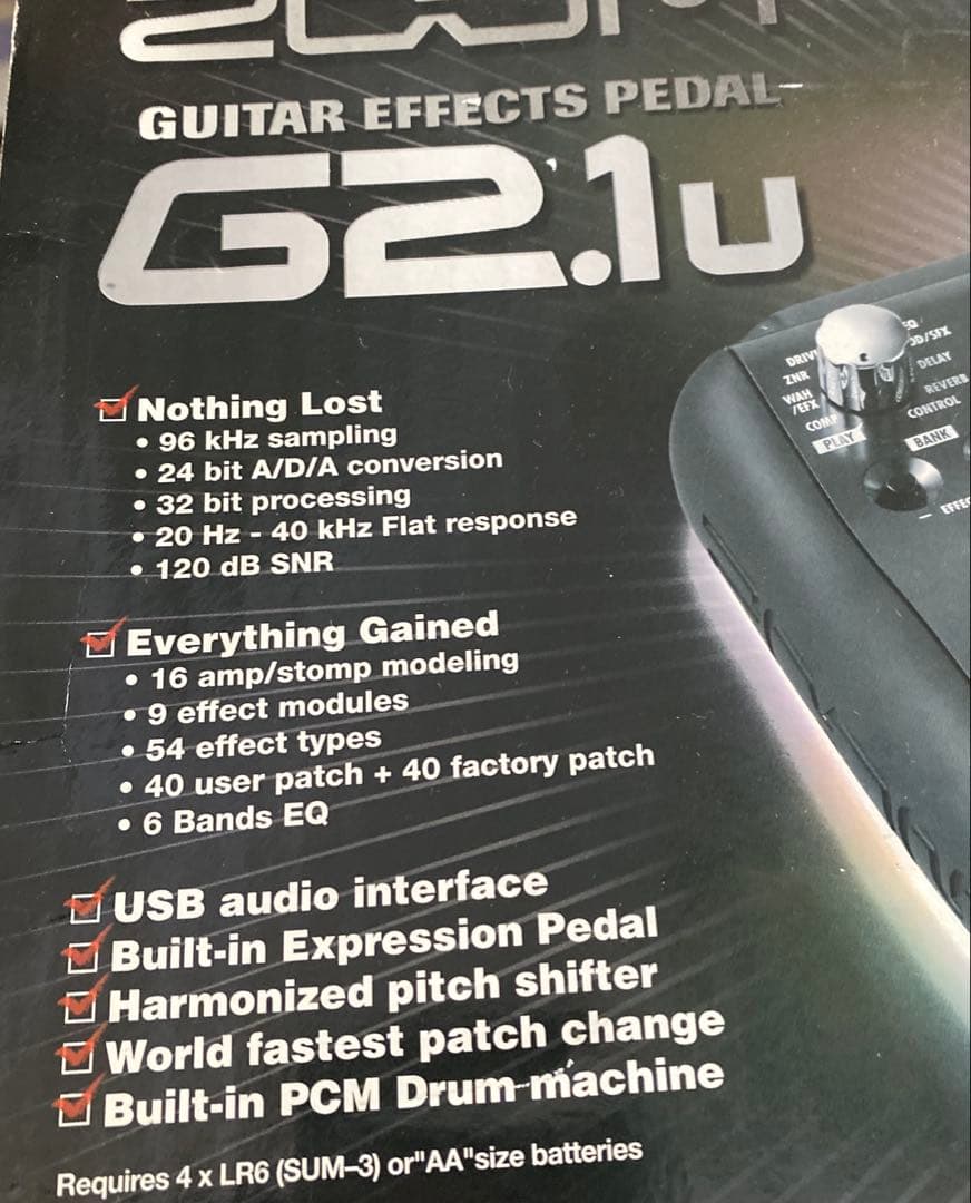 ZOOM G2.1u ギターエフェクター　新品