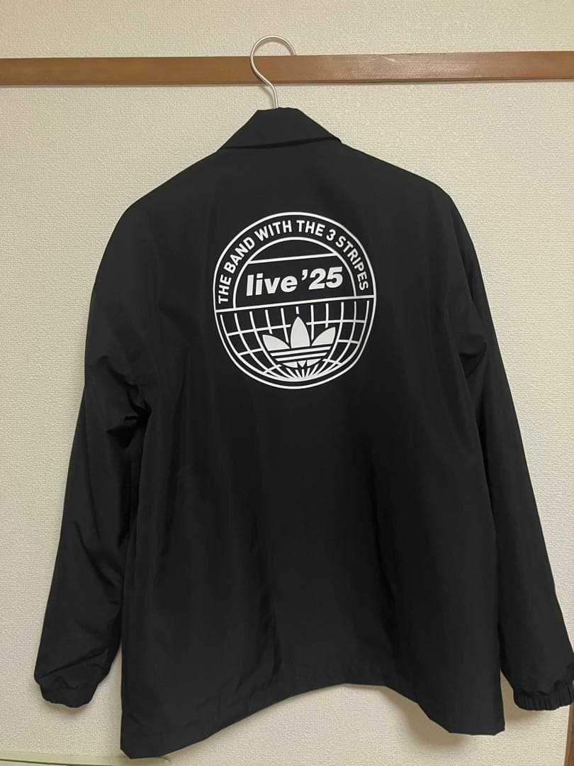 adidas × oasis コーチジャケット　黒　Sサイズ 未使用