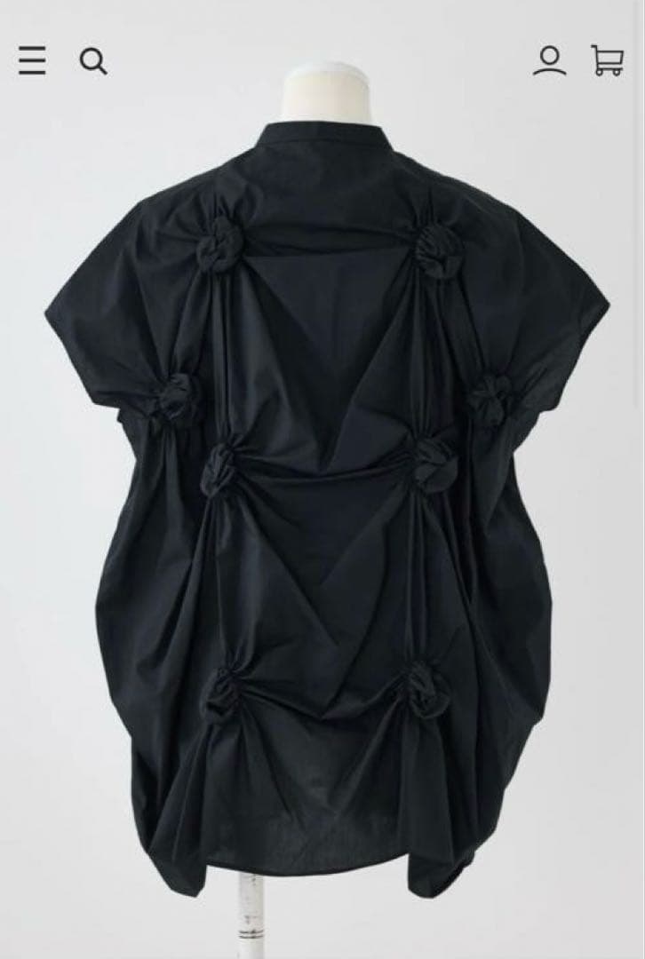 最終価格】ENFOLD サークルシャーリングシャツ ブラック 最終価格