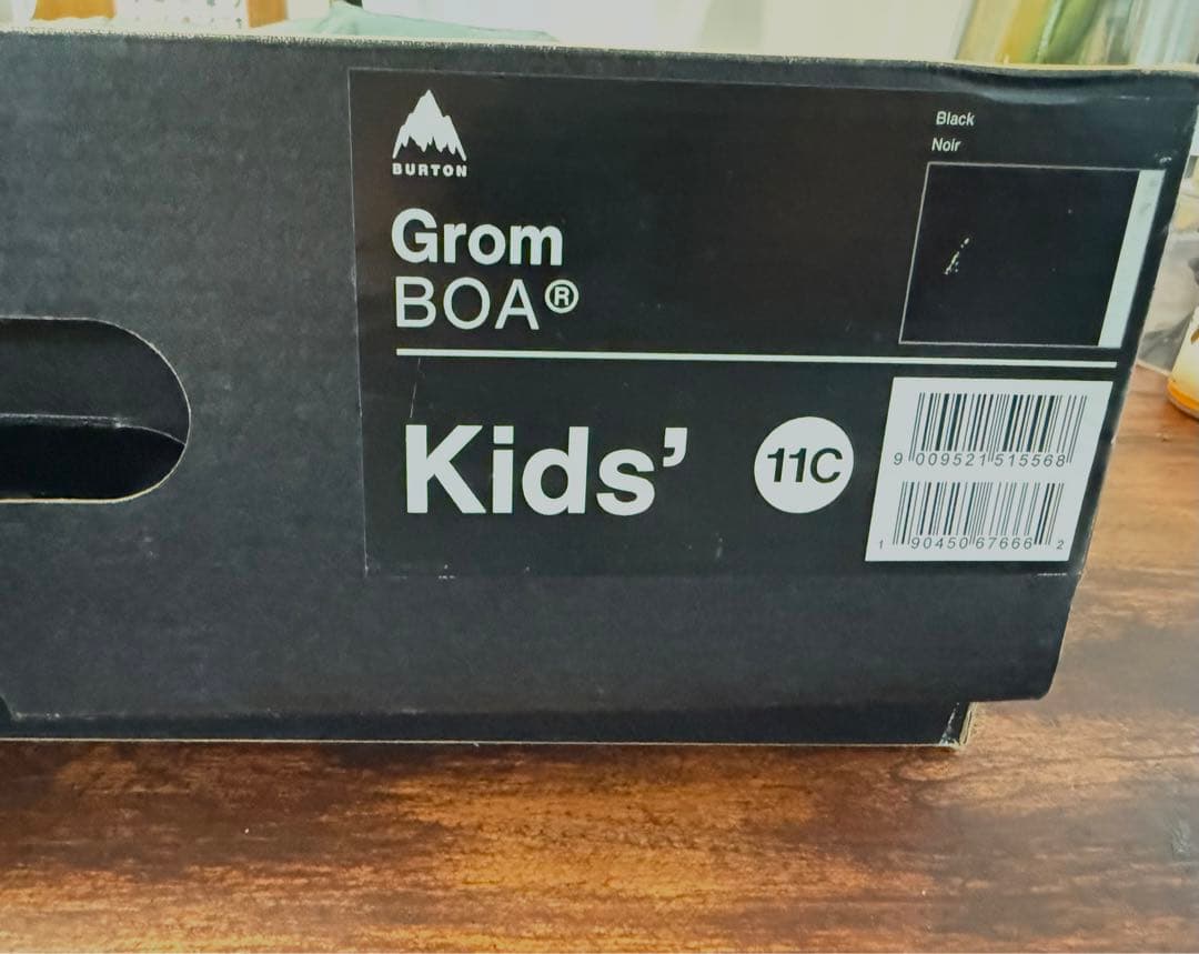 超美品BurtonGromBOA子ども用スノーボードブーツ 11C 17.5cm