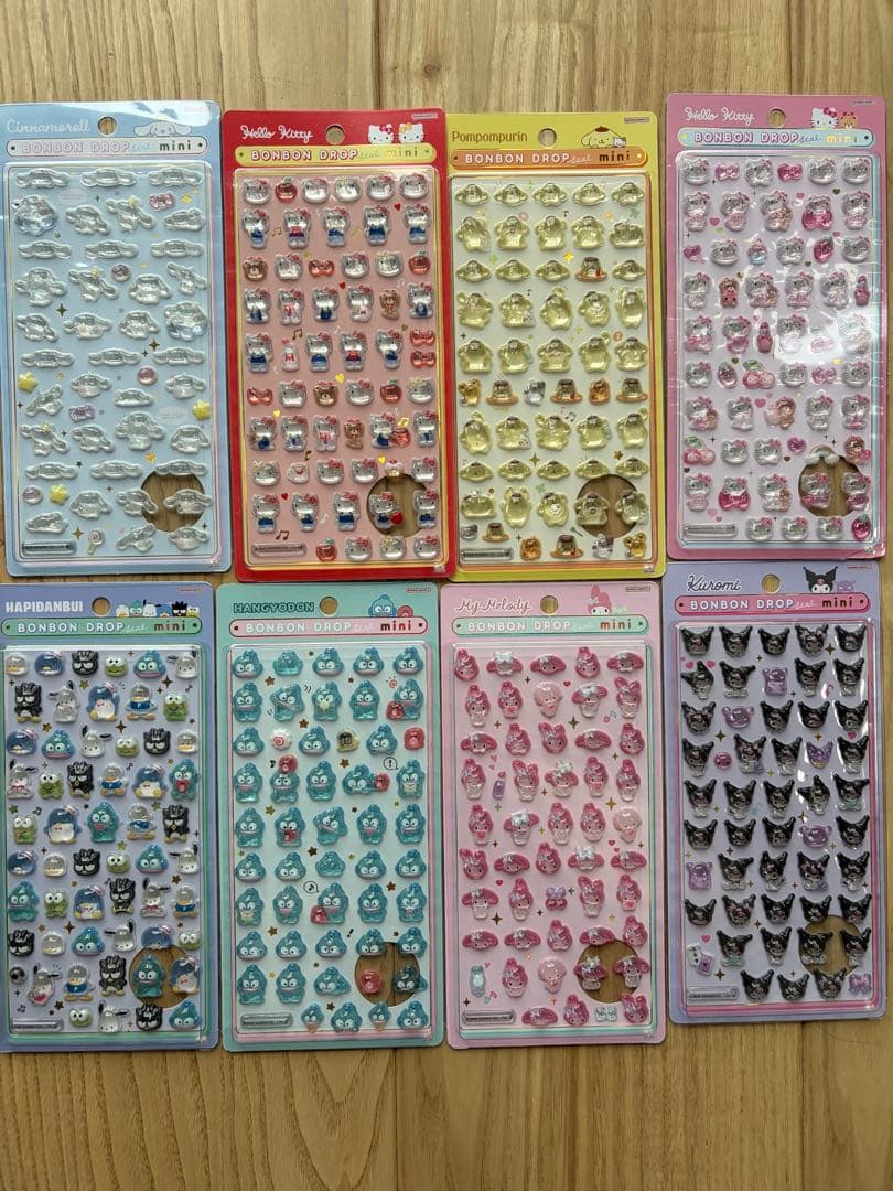 【即日発送】ボンボンドロップシール　サンリオミニ　コンプリート 🎀 NEWデザイン 🎀 大人気✨ボンボンドロップシール サンリオ