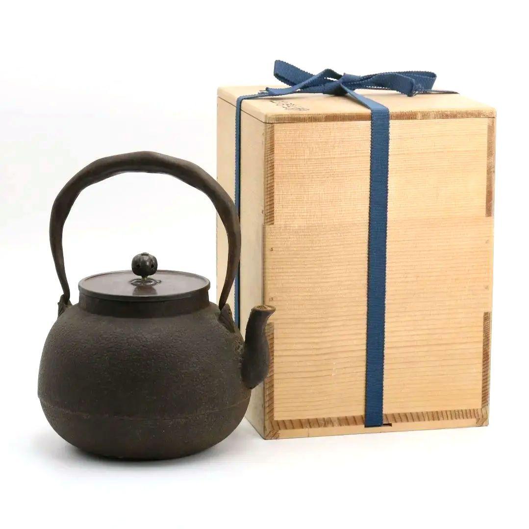 橋本辰敏造 鉄瓶 立口 甑口 煎茶道具　IX284 橋本辰敏造 鉄瓶 立口 甑口 煎茶道具 IX284