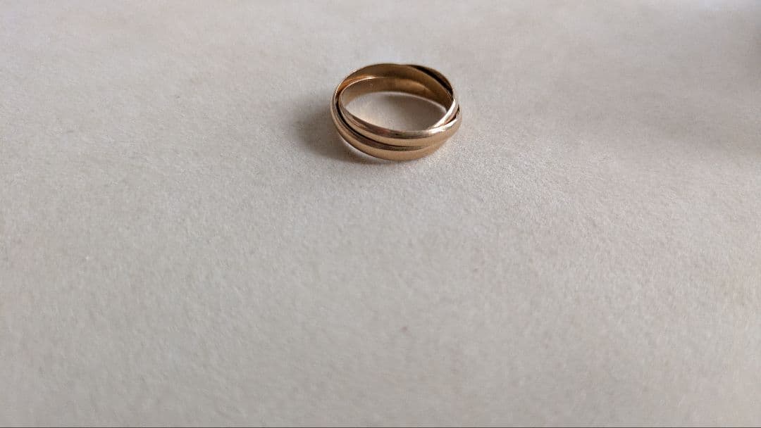 k18 18金3連リング　3.6g