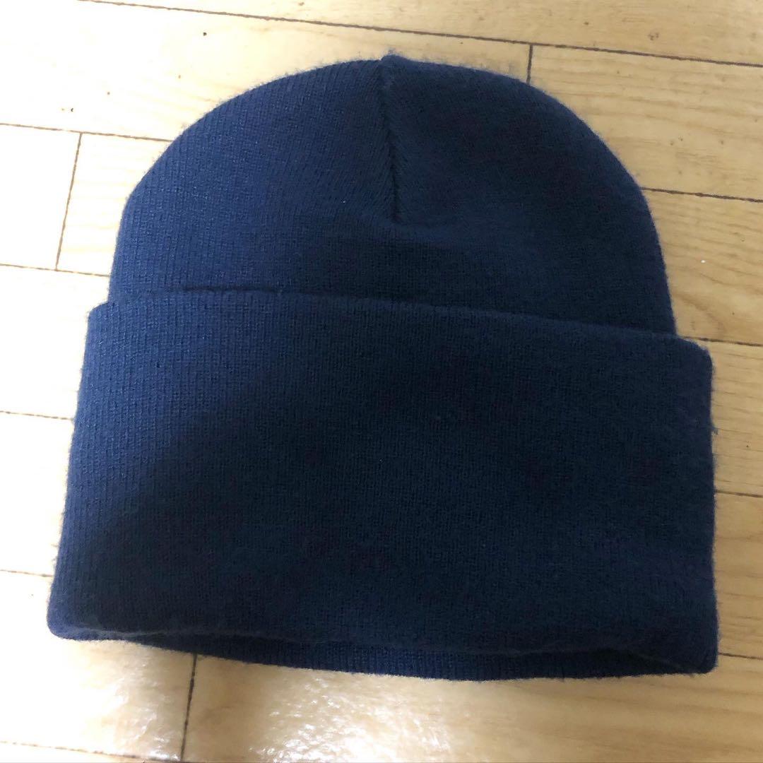 00s NIKE ナイキ スウォッシュ ニット帽 菅田将暉 y2k ネイビー - メルカリ