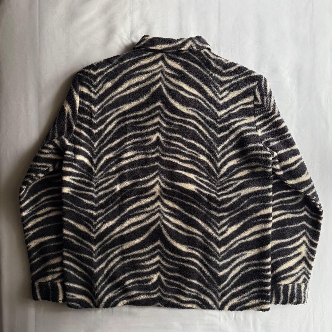50s vintage fake fur pullover \"zebra”