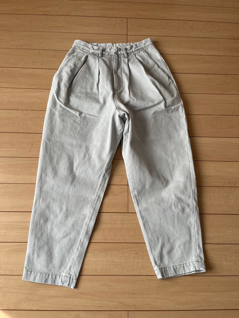 Dulcamara オーバータックデニムパンツ0 Dulcamara】3サイドオーバーダイデニムPT