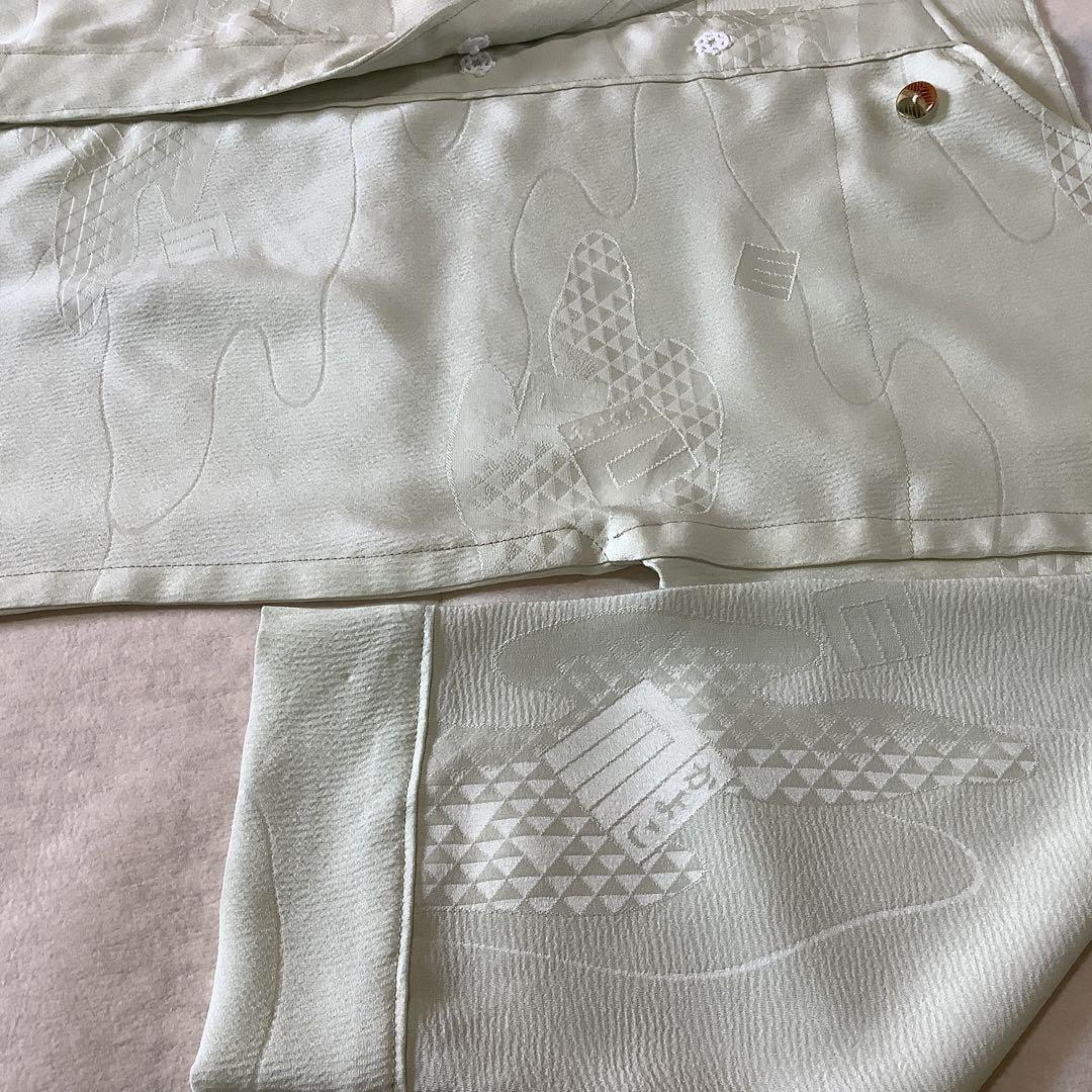 長襦袢反物から仕立てたシルクパジャマ ⑨