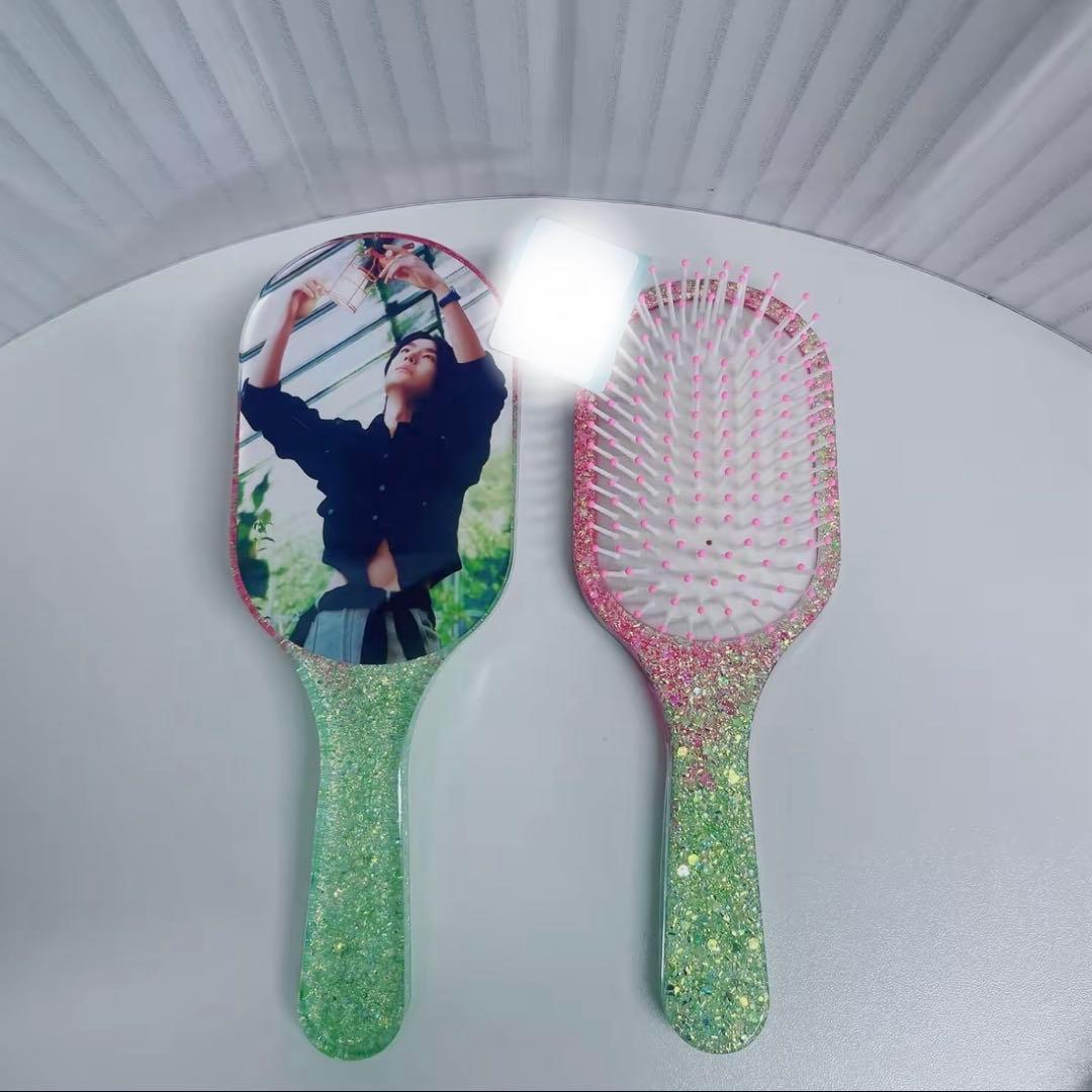 王一博 超大レジンエアークッション付きヘアブラシ　9点セット❣️確認用0109