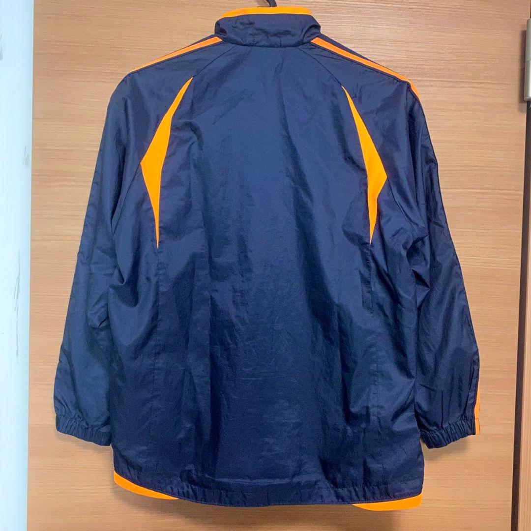 adidas ジャージ 上 トップス 150cm ネイビー オレンジ 長袖 美品