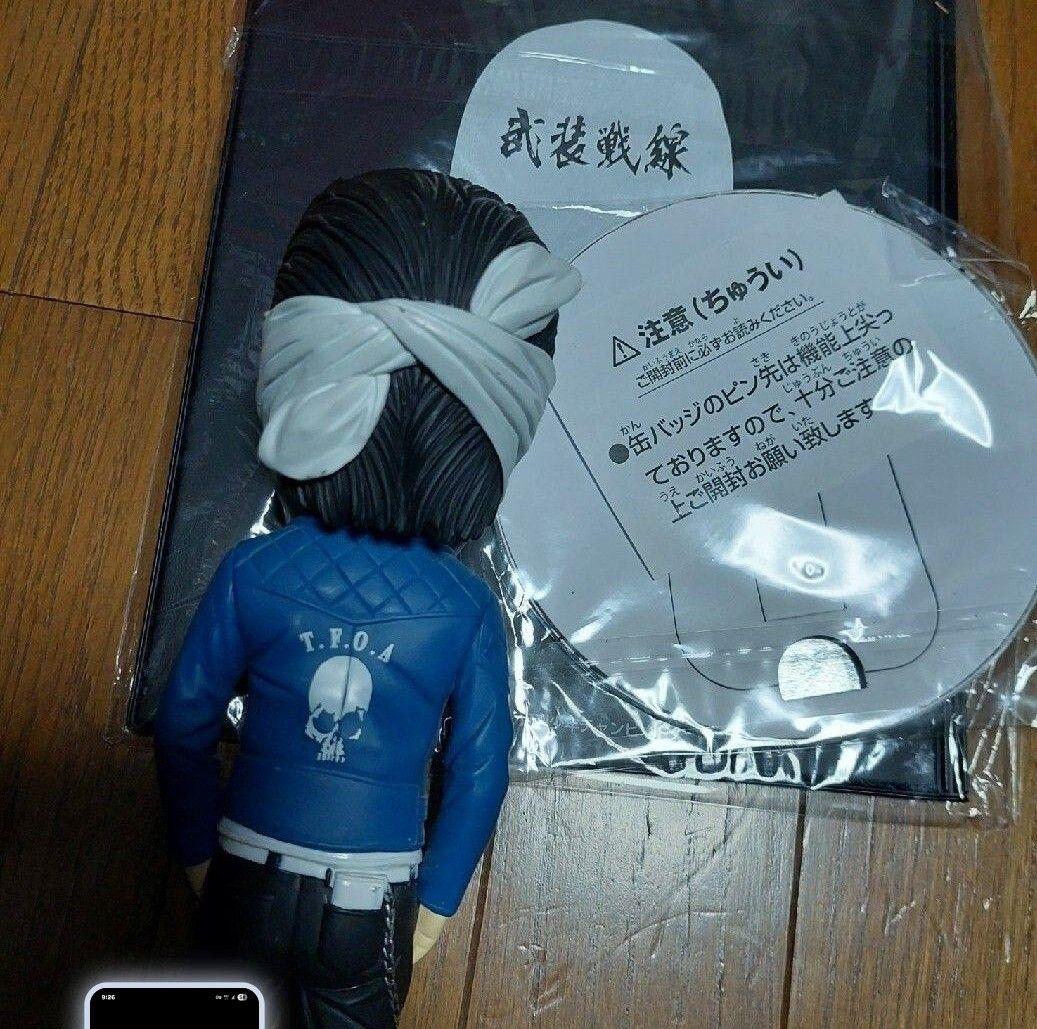 クローズワースト武田好誠フィギュア、武装戦線バインダー、缶バッチ大