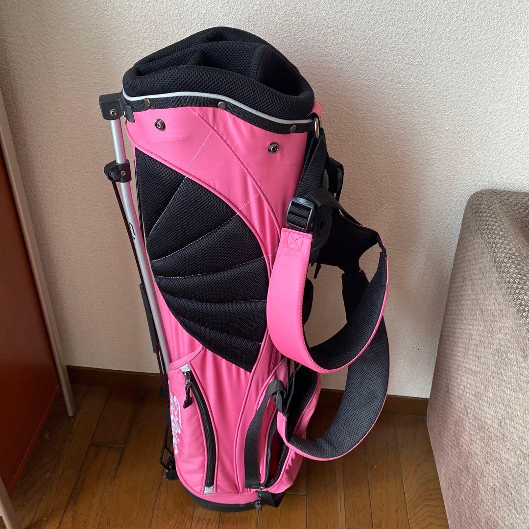 軽量キャディバッグ タイトリスト ピンク スタンド付き - メルカリ