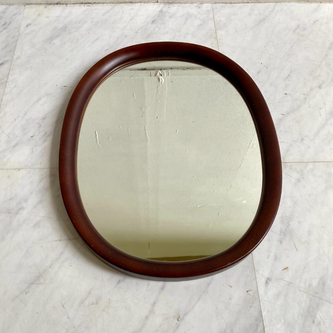 柳宗理デザイン 秋田木工 壁掛け鏡 ウォールミラー 曲木 希少 - メルカリ