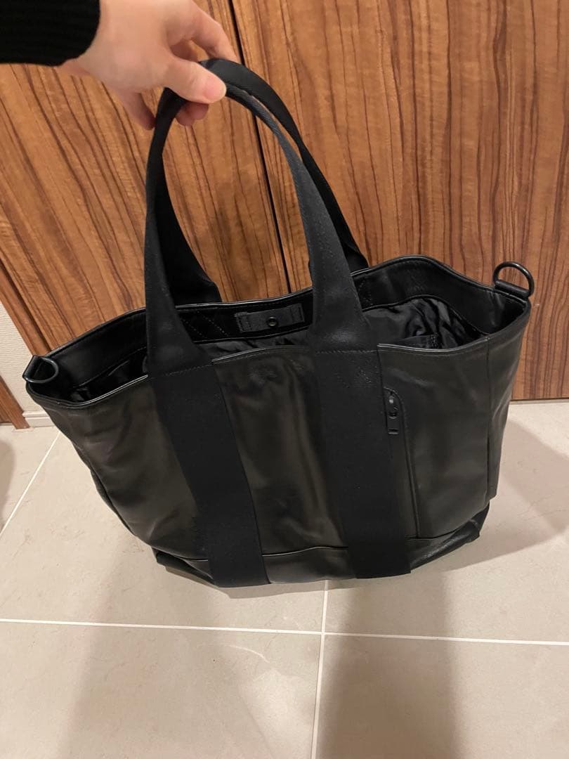 ブラック トートバッグ ショルダー付き ポリメッシュ ショルダー付き A4 トートバッグ – TOPKAPI（トプカピ）