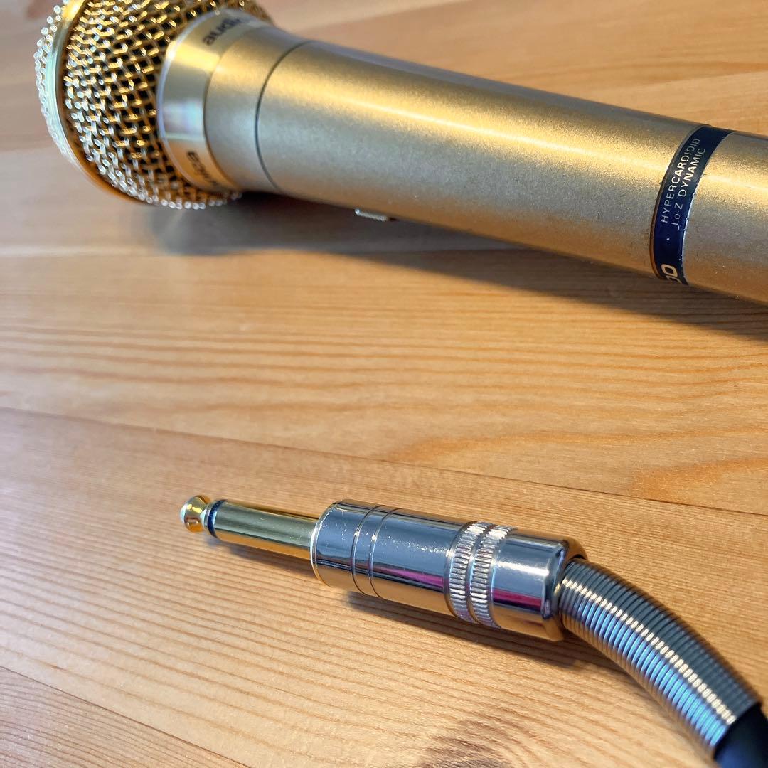 昭和レトロ】オーディオテクニカ マイク PRO-100 日本製 ゴールド