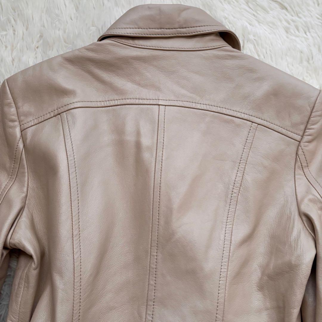 ピンキー＆ダイアン ラム ナポレオン ライダース レザージャケット 38