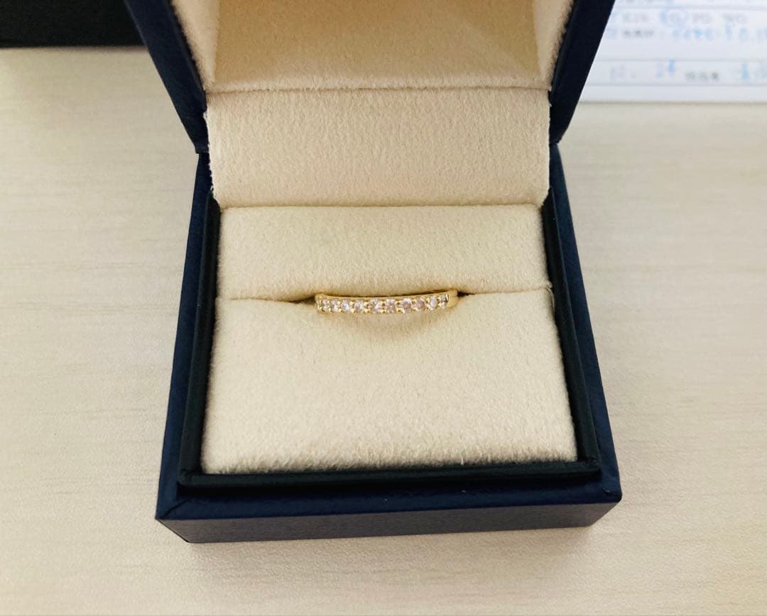 Vendome Aoyama ハーフエタニティ ピンキーリング 0.18ct