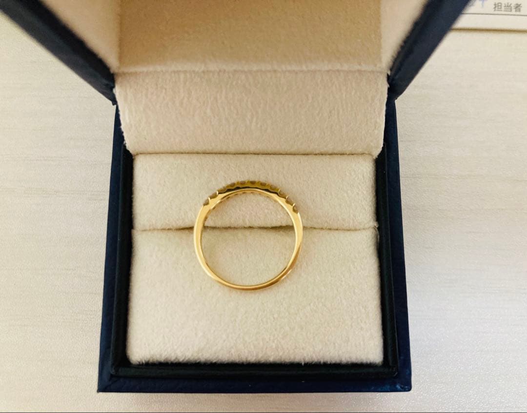 Vendome Aoyama ハーフエタニティ ピンキーリング 0.18ct