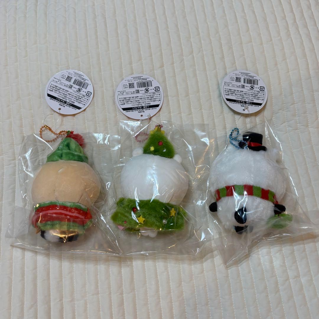 ちいかわ　ハッピーホリデーなマスコット・おやすみベッドとつながるマスコット