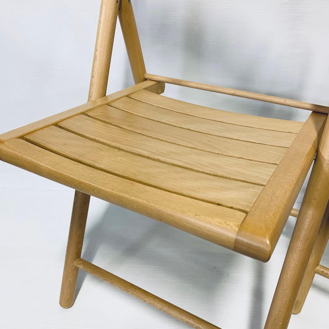 無印良品 折り畳み 椅子 チェア ブナ材 2脚 - メルカリ