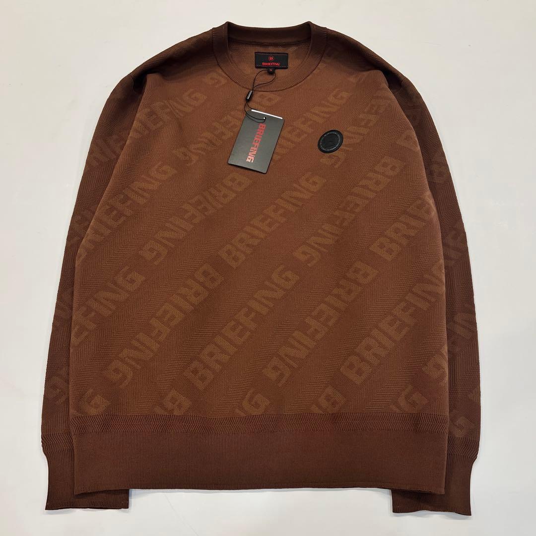 新品　BRIEFING CE BIAS LOGO CREWNECK KNIT M Off-White intarsia-knit Logo Jumper | Black | FARFETCH RO