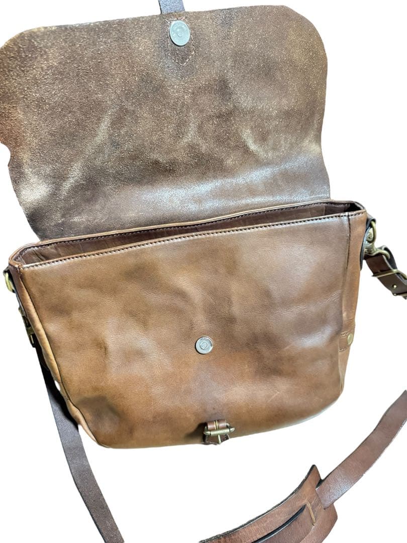 VASCO U.S.MAIL ブラウンレザー ポストマン メールバッグ