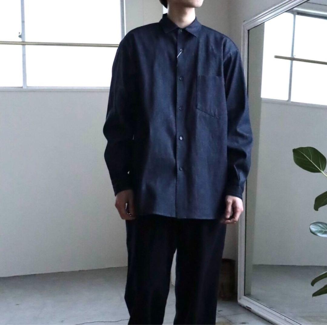ys様専用】COMOLI デニムコモリシャツ NAVY ネイビー サイズ2 - メルカリ
