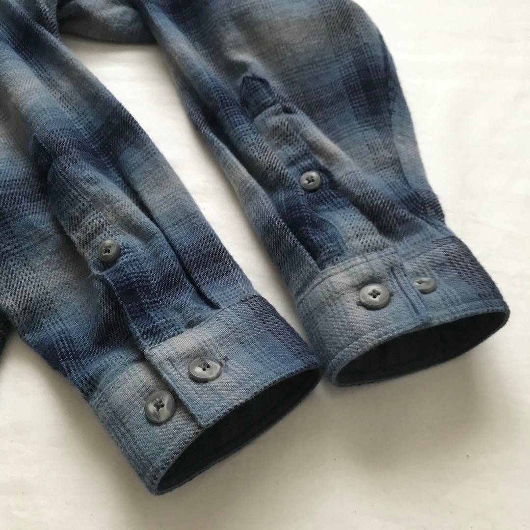 00s patagonia OMBRE CHECK SHIRT BLUE
