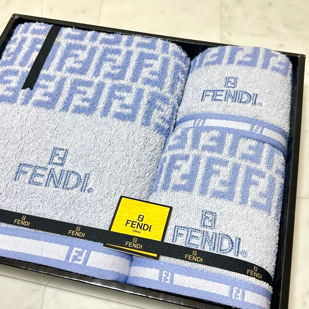 新品未使用】FENDI フェンディ タオルセット バスタオル ズッカ 3枚