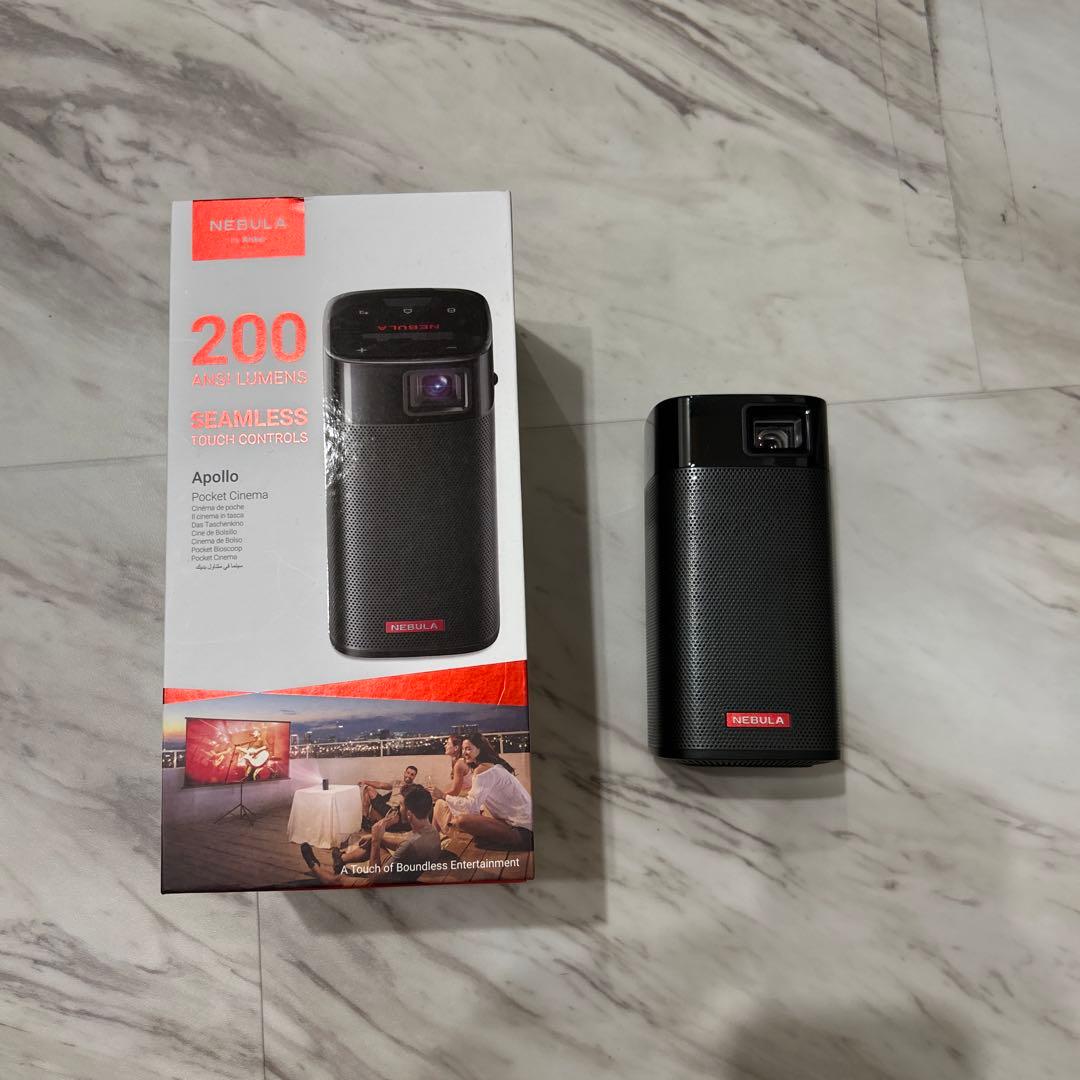 目立つ汚れ無し【NEBULA】 プロジェクター Nebula Apollo Nebula（Anker） Anker Nebula (ネビュラ) Apollo Android搭載モバイル