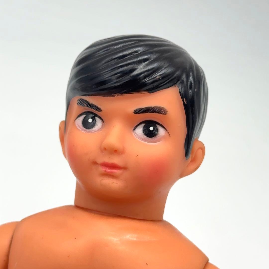 美品 中嶋製作所 タイガーマスク 面取れ スタンダードサイズ ソフビ