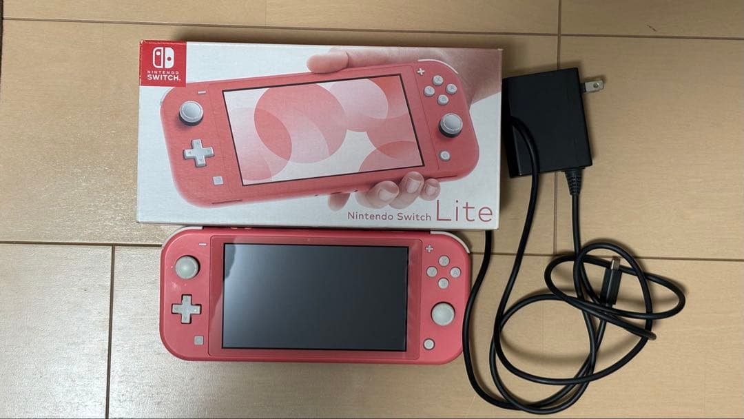 動作確認済】 Switch Lite ピンク 本体 ACアダプター付き - メルカリ