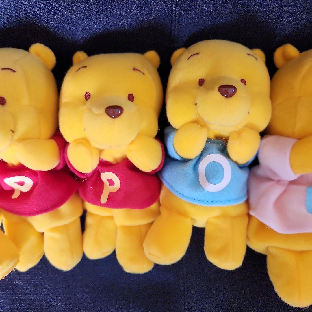 ディズニー　くまのプーさん　アルファベットTシャツ　ぬいぐるみ