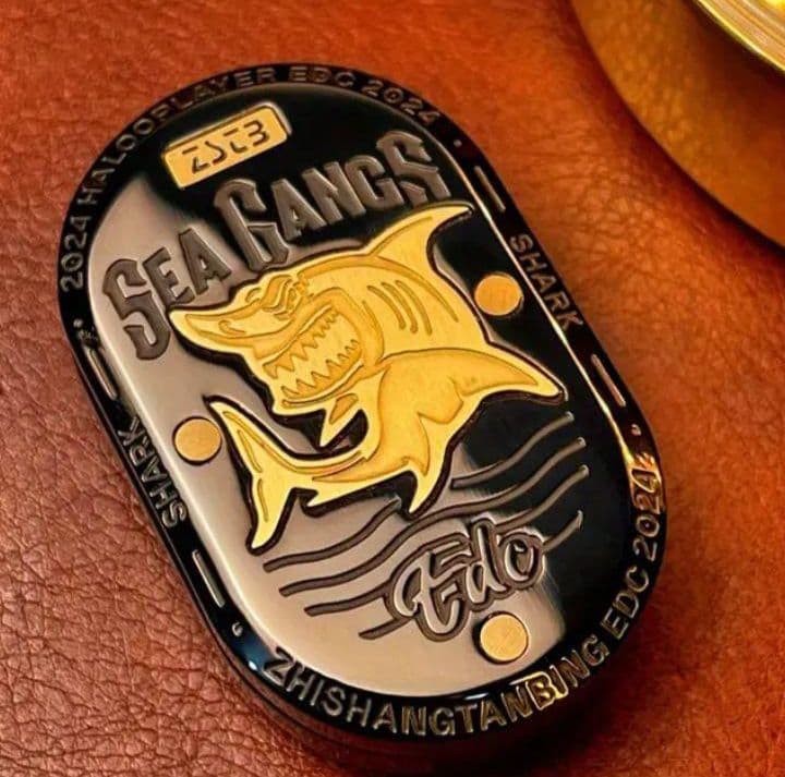 新品【希少BLACK】フィジェットトイ スライダー Shark EDC シャーク 新品 メカニカルフィジェットスライダー シャーク 黒 フィジェットトイ