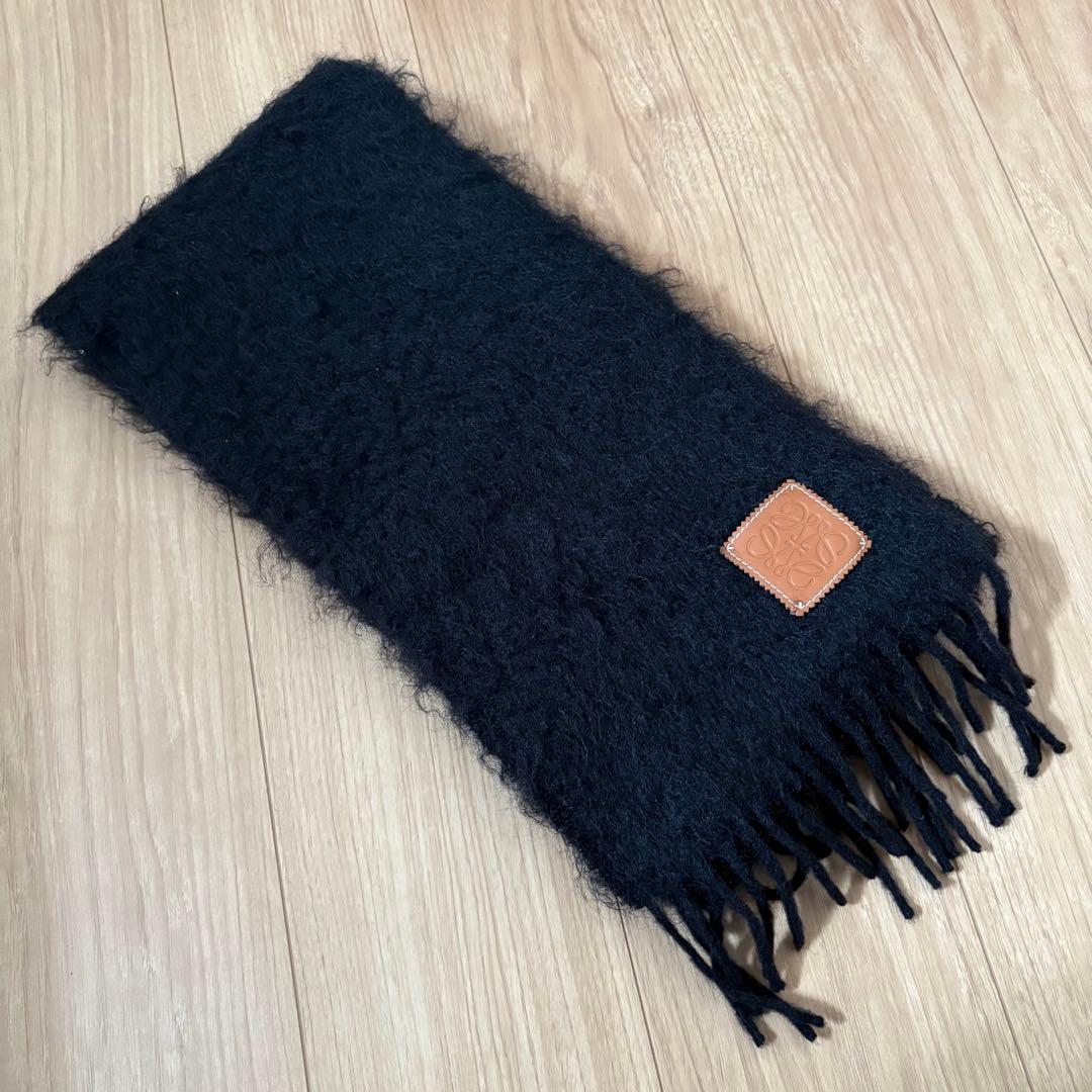 山田涼介さん着用】LOEWE アナグラムロゴ モヘヤ混ウールマフラー