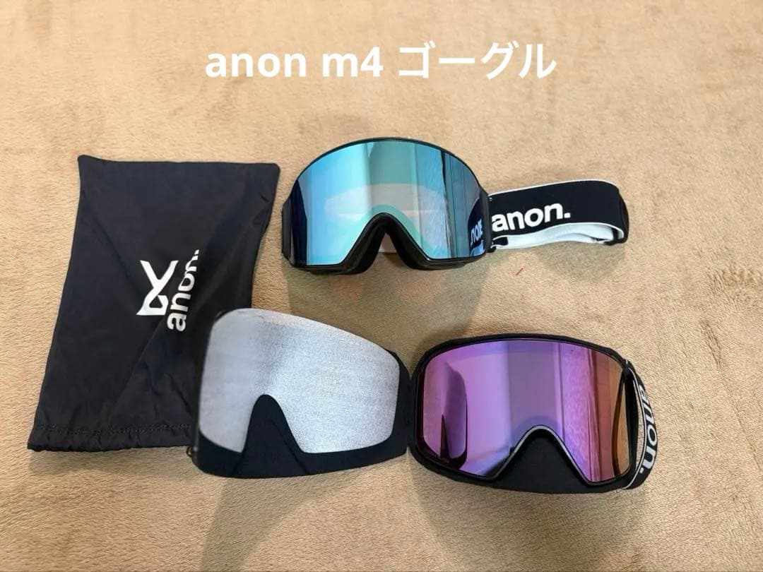 Anon M4 ゴーグル　美品 Anon M4 Goggles (Toric) + Bonus Lens + MFI® Face Mask| Anon Optics